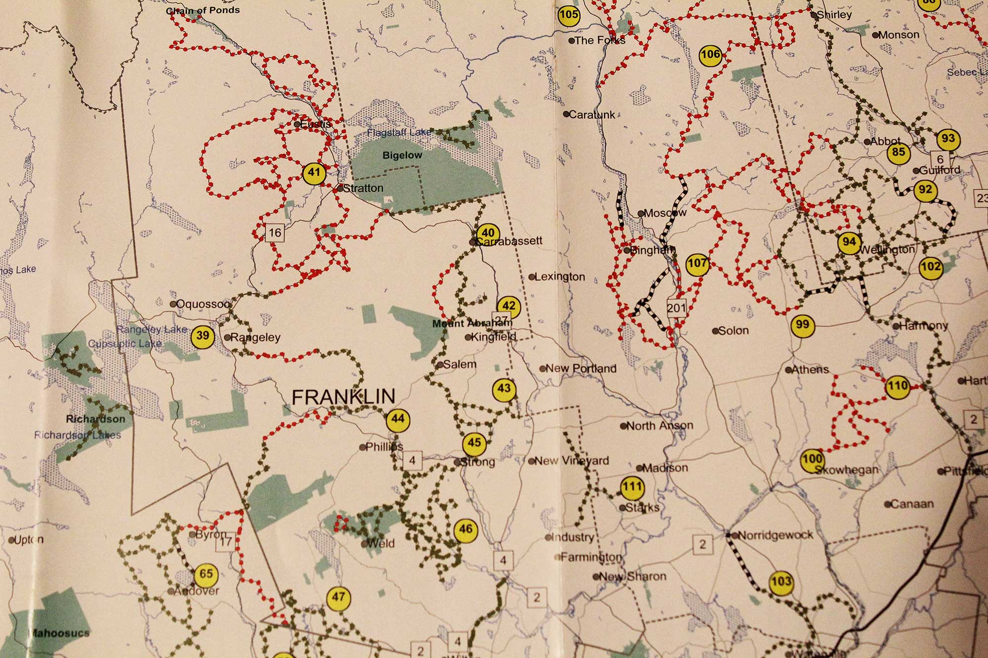 Kingfield Maine Map | Map North East